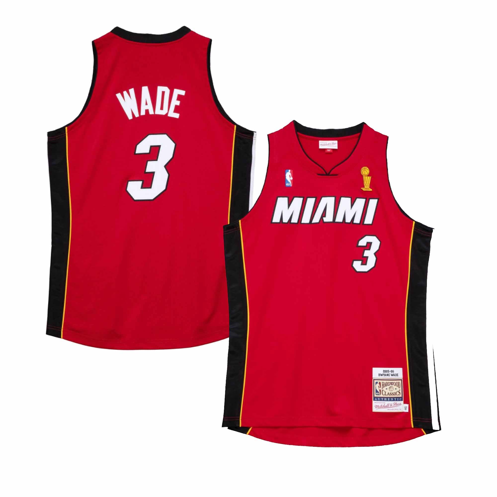 Mitchell & Ness, Shirts, Dwayne Wade Miami Heat Hardwood Classics Jersey