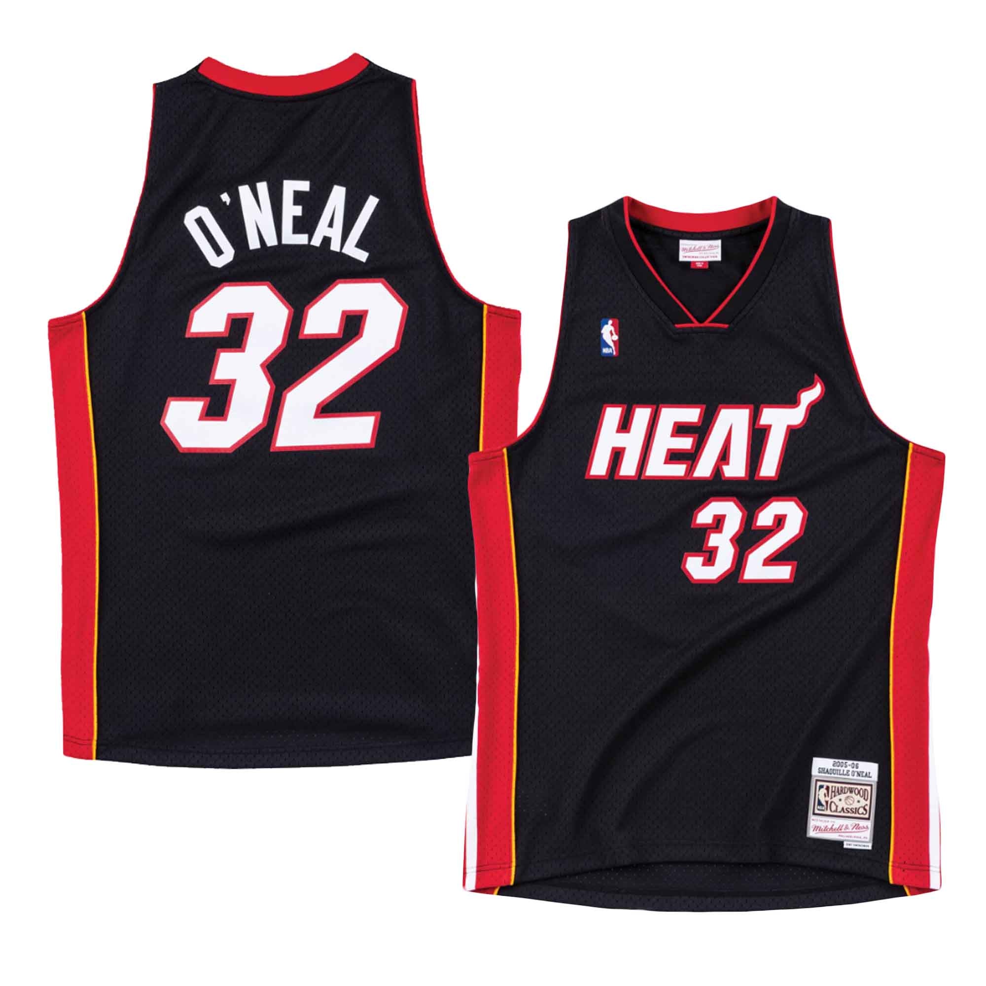 Miami Heat Shaquille O'Neal Shaq Mitchell & Ness Hardwood