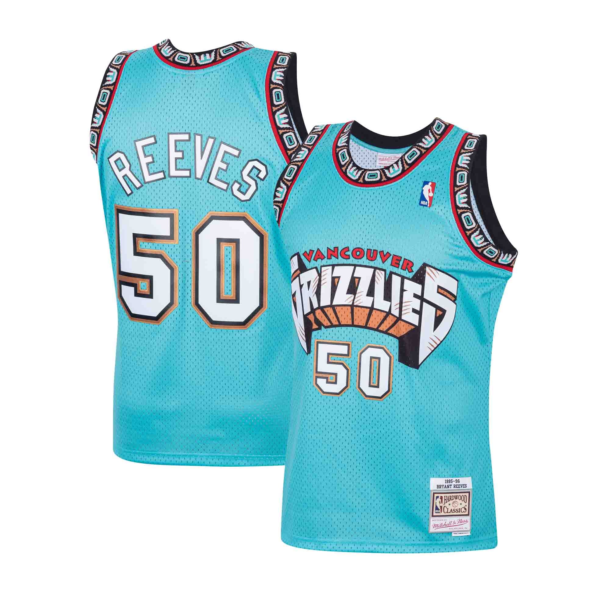 Mike Bibby Vancouver Grizzlies Mitchell & Ness Hardwood Classics 1998/99  Lunar New Year Swingman Jersey - Turquoise