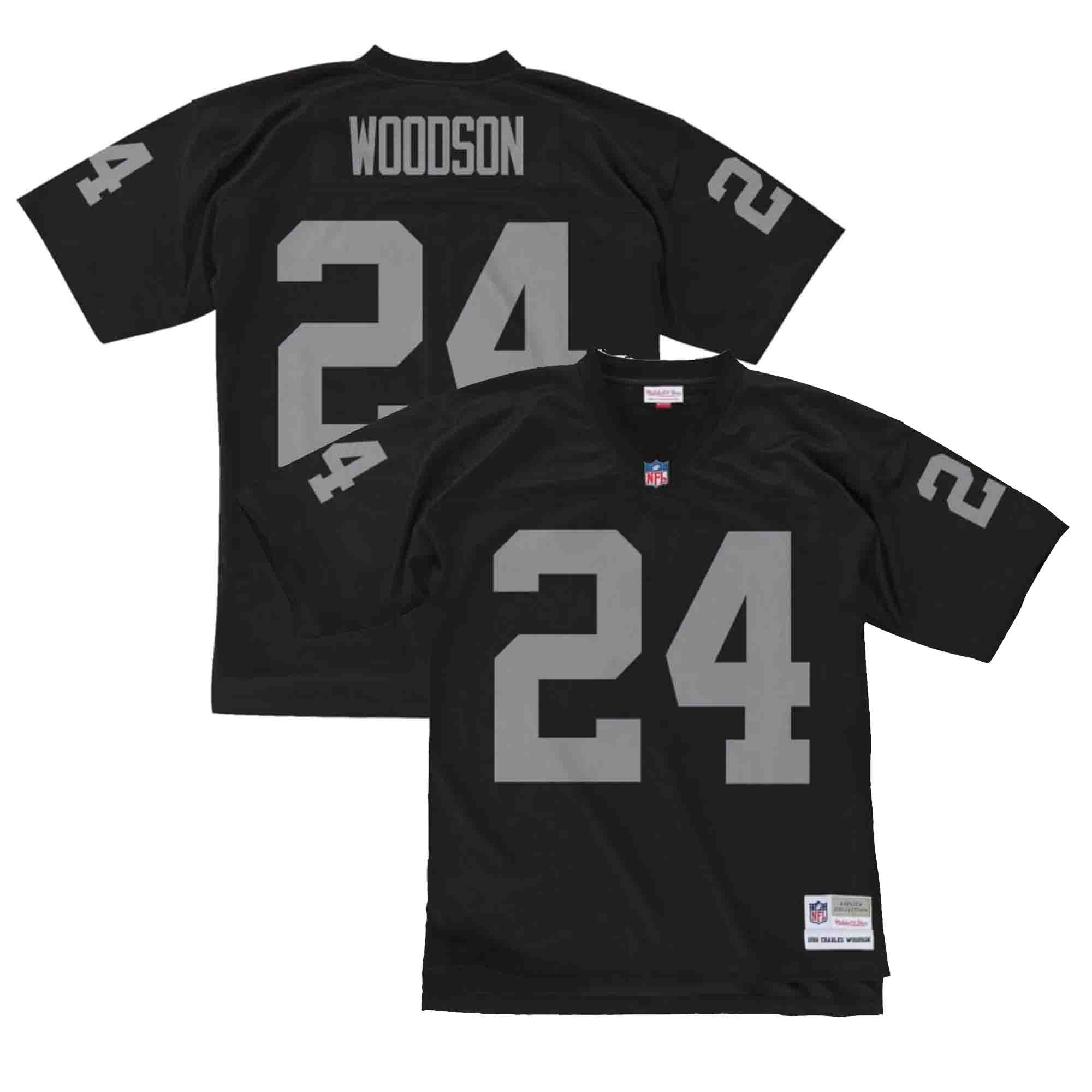 Vintage Oakland Raiders Charles Woodson 24 Jersey Starter 