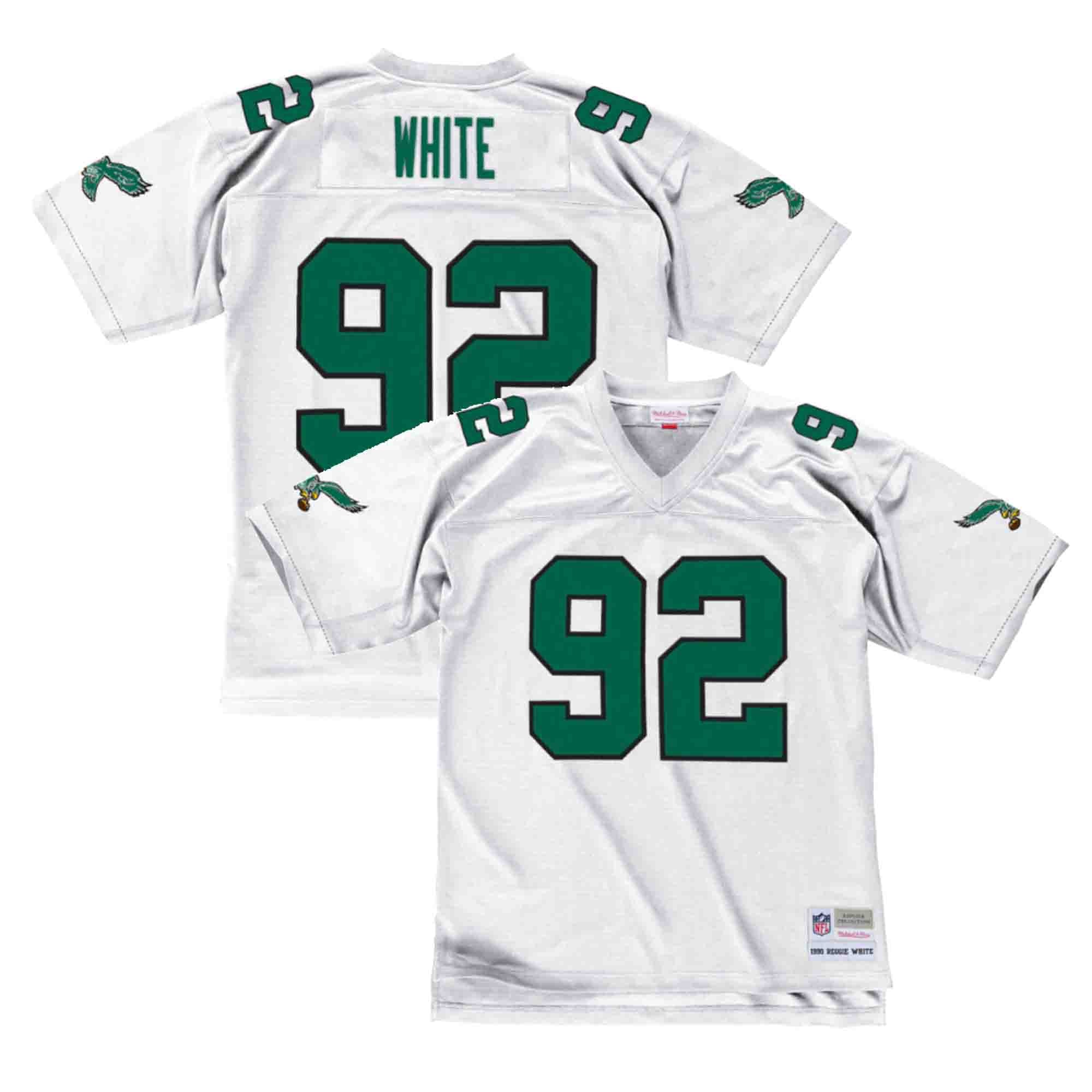 Eagles Big & Tall 1990 Legacy White Jersey - All Stitched - Vgear