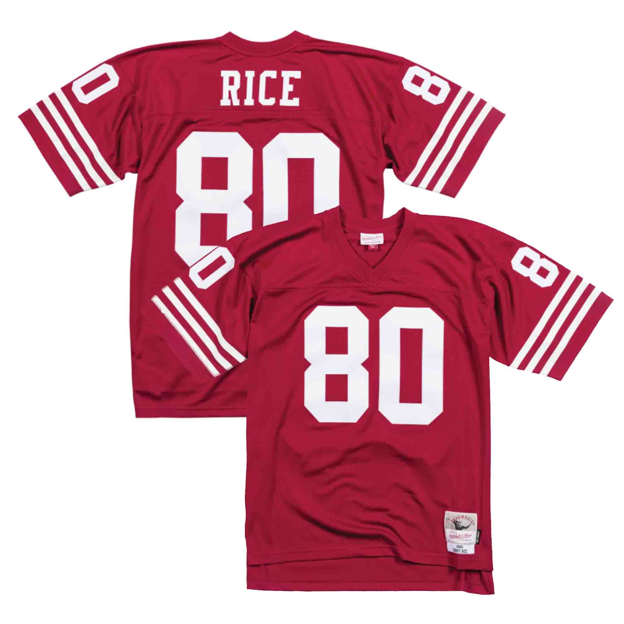 Mitchell & Ness Men's San Francisco 49ers Jerry Rice #80 1990 Throwback  Jersey