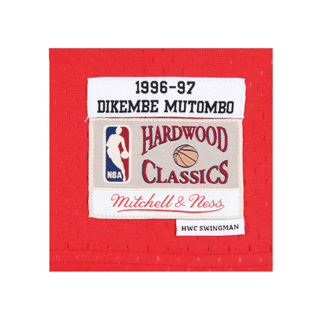 Dikembe Mutombo Atlanta Mitchell & Ness Black Basketball Jersey (Large)