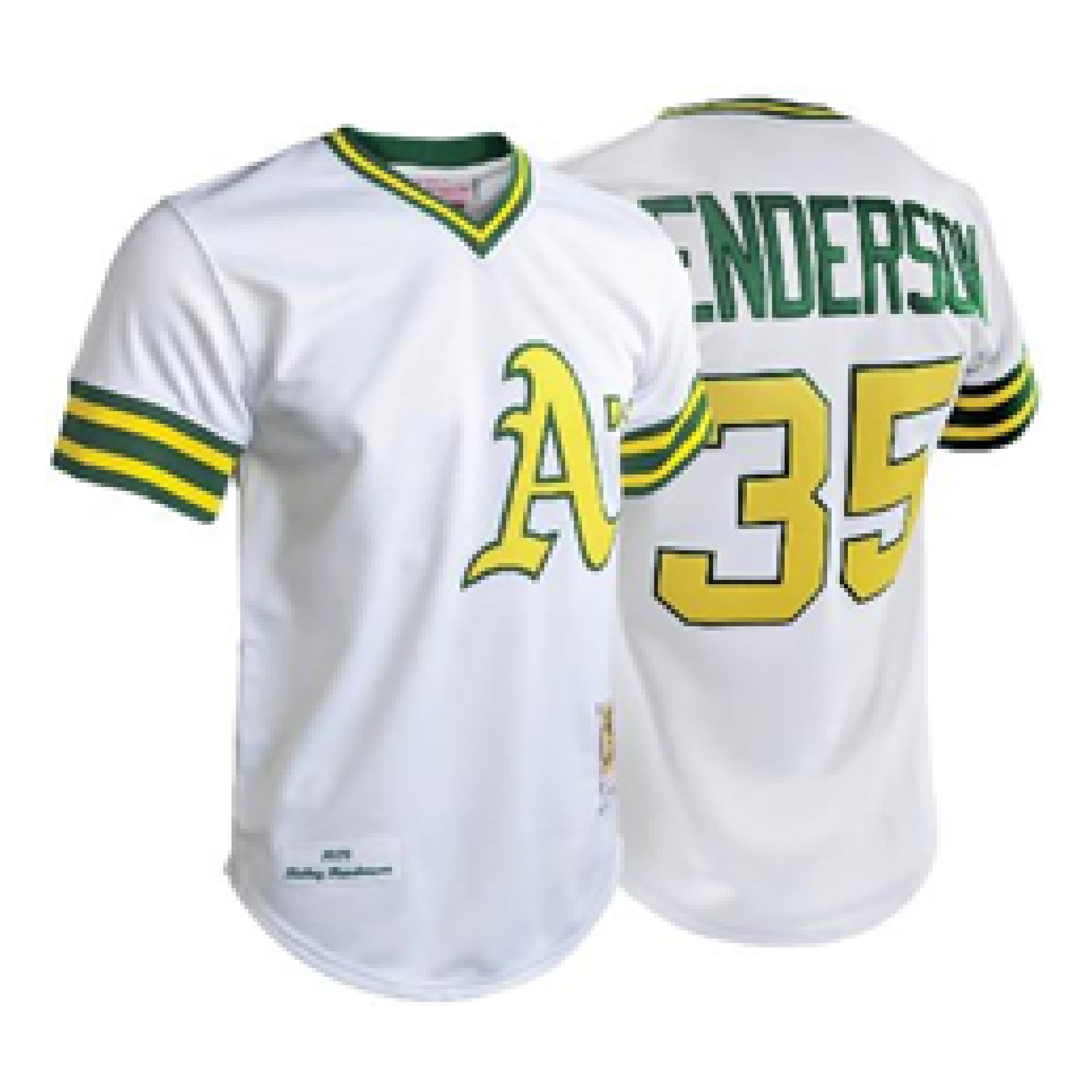 Mitchell & Ness MLB Oakland A's Rickey Henderson #35 Jersey Size