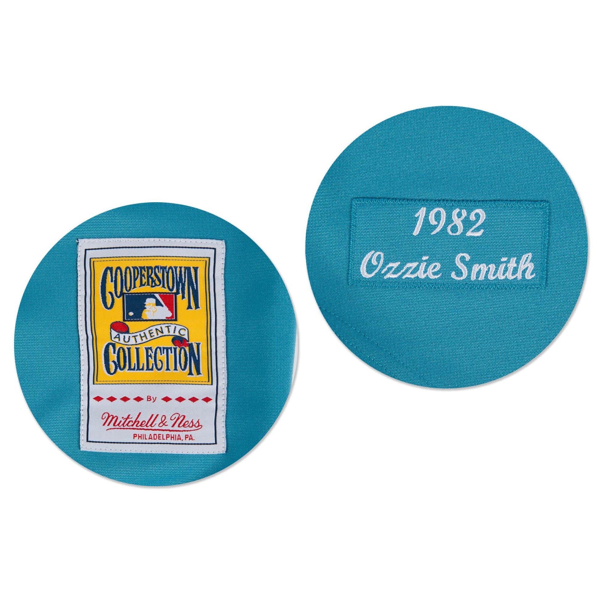 Men's 1982 St. Louis Cardinals #1 Ozzie Smith Replica Blue Throwback  Baseball Jersey