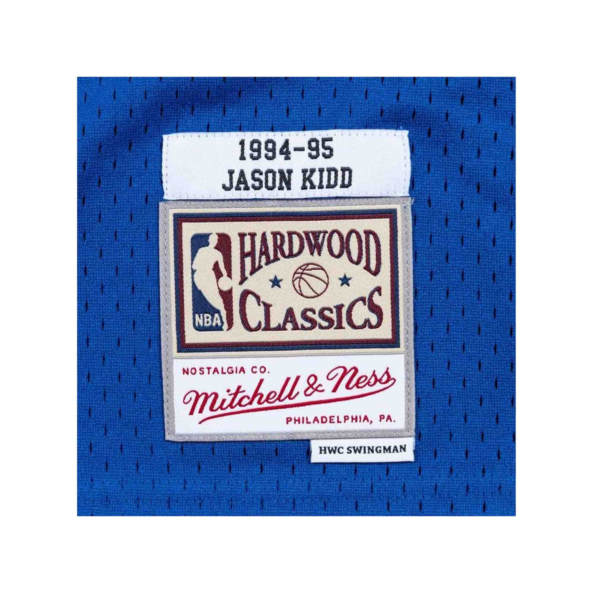 Men's Dallas Mavericks Jason Kidd Mitchell & Ness Blue Hardwood Classics  Swingman Jersey