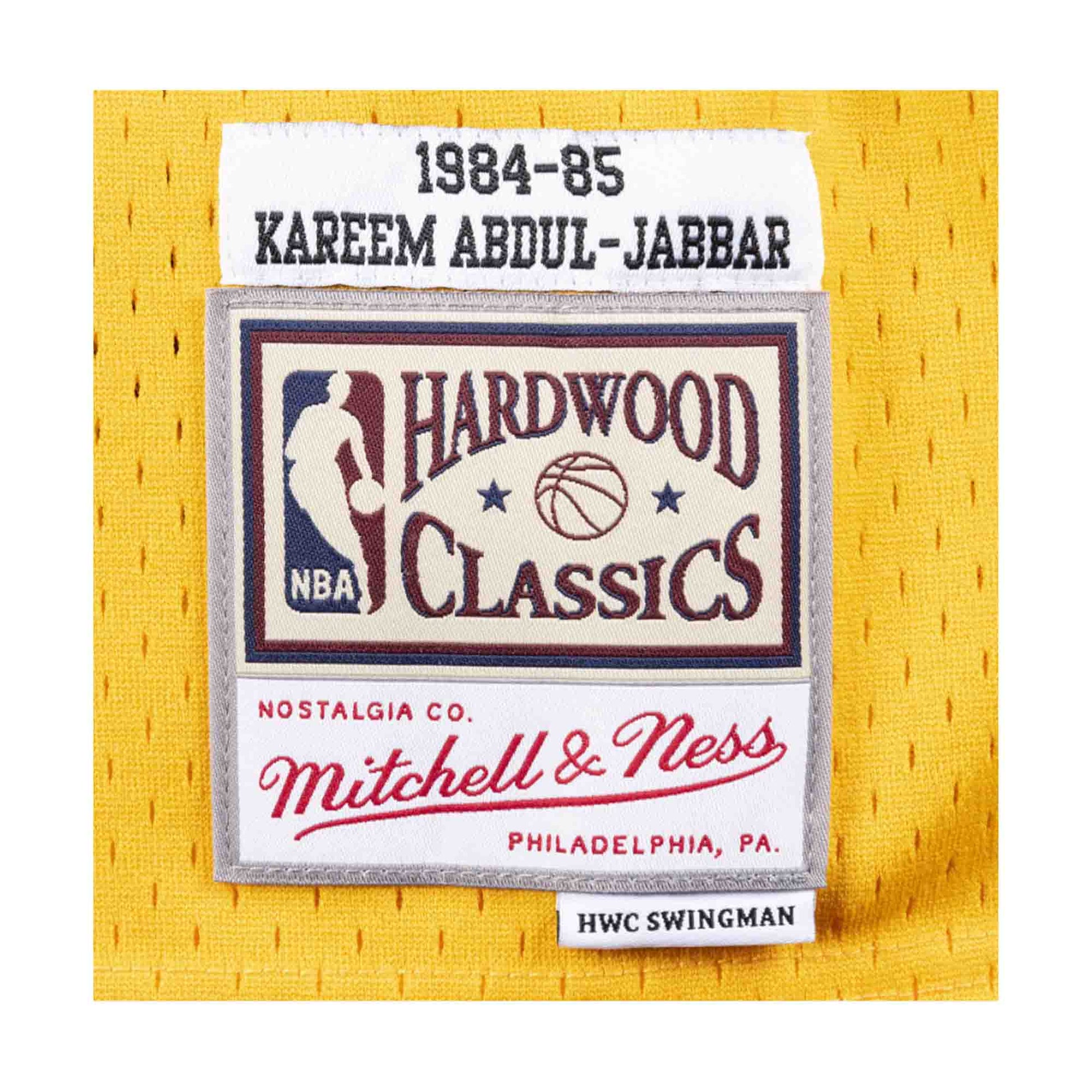 Kareem Abdul-Jabbar 1984-85 Lakers Home Hardwood Classic Swingman
