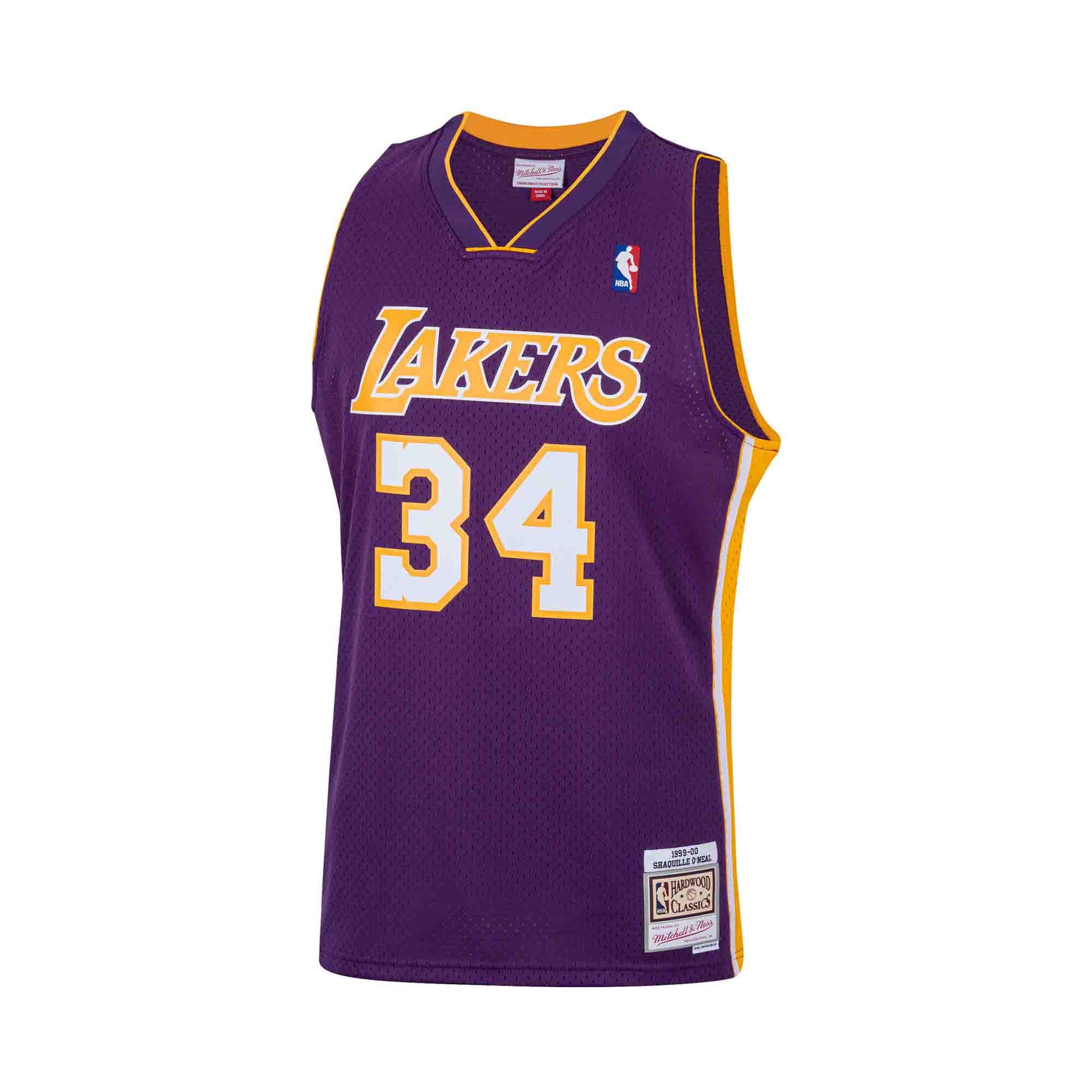 LOS ANGELES LAKERS SHAQUILLE O'NEAL JERSEY NBA BASKETBALL MITCHELL  & NESS SIZE L