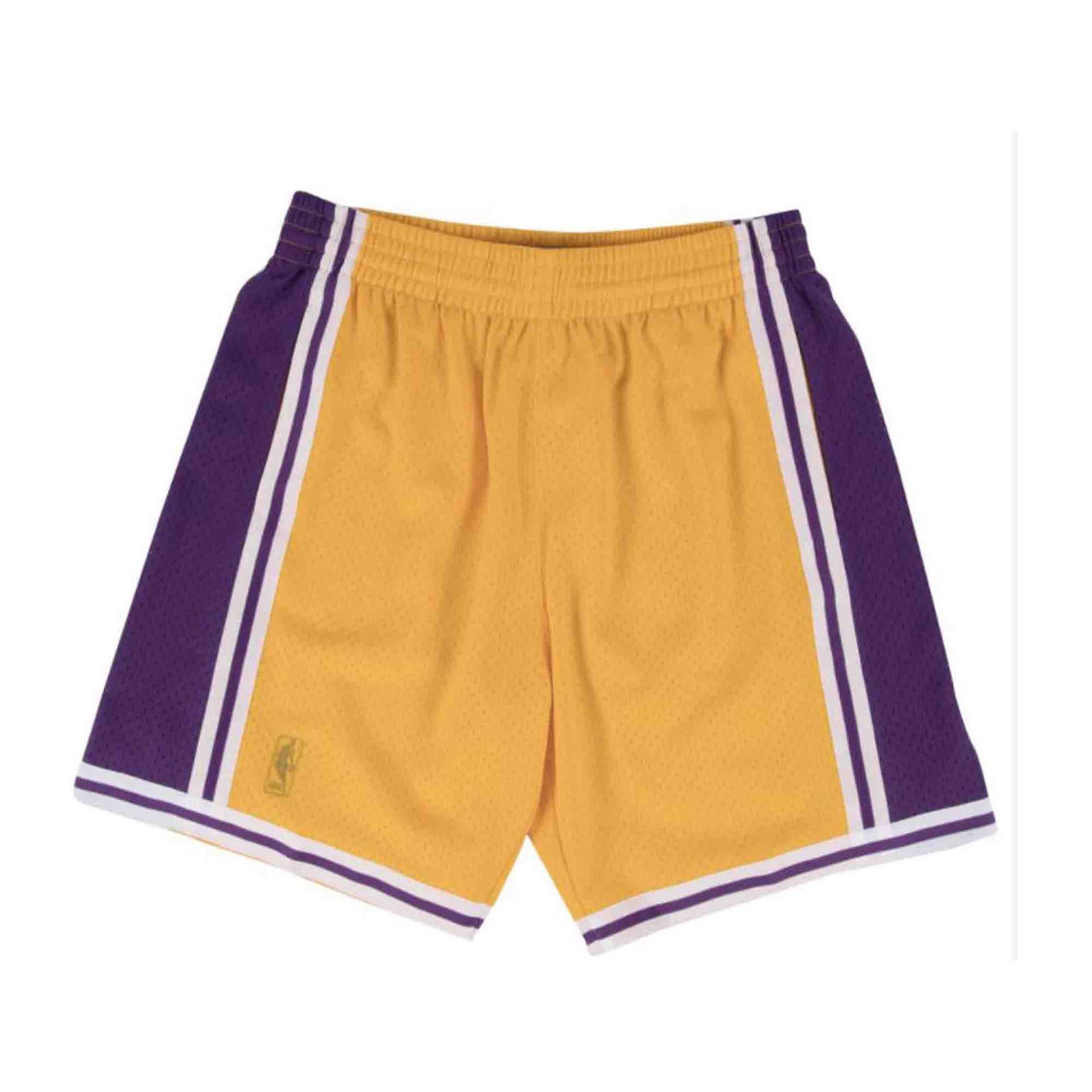 Mitchell & Ness Men's Los Angeles Lakers Hardwood Classics White Out Swingman Shorts