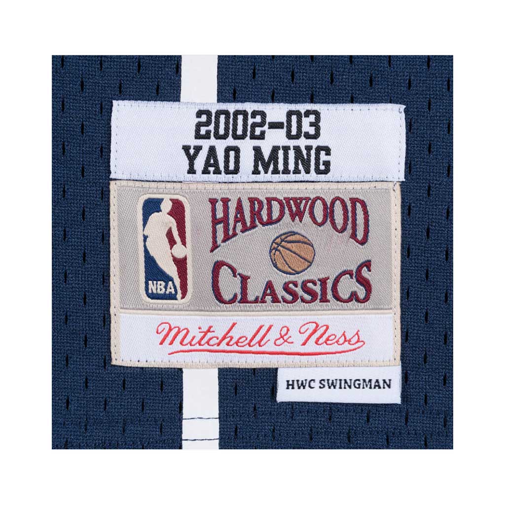 Houston Rockets Yao Ming 2002 Hardwood Classics Swingman Jersey By Mitchell  & Ness - Navy - Mens