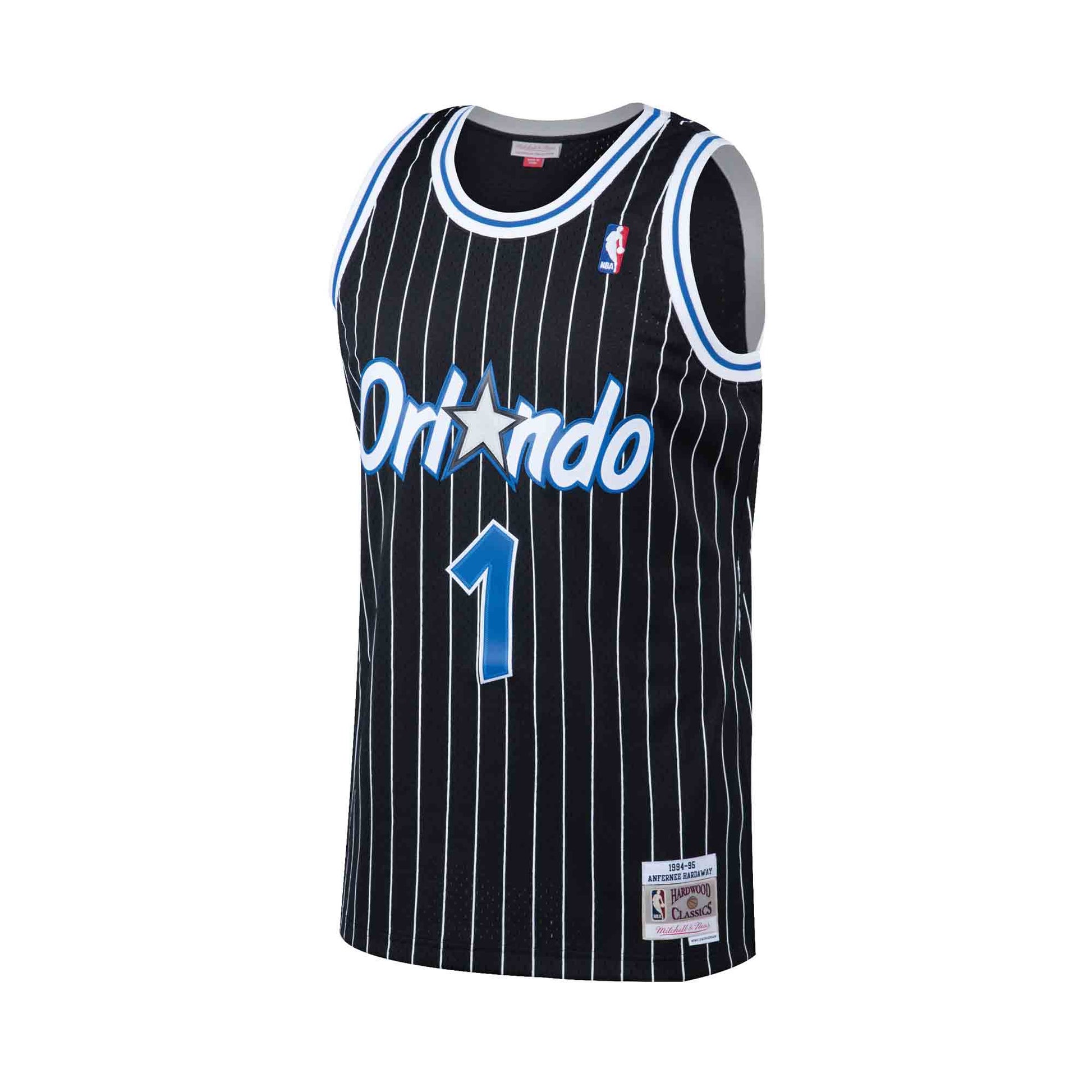 Mitchell & Ness NBA Orlando Magic #1 Hardaway Blue Pinstripe Swingman  Jersey