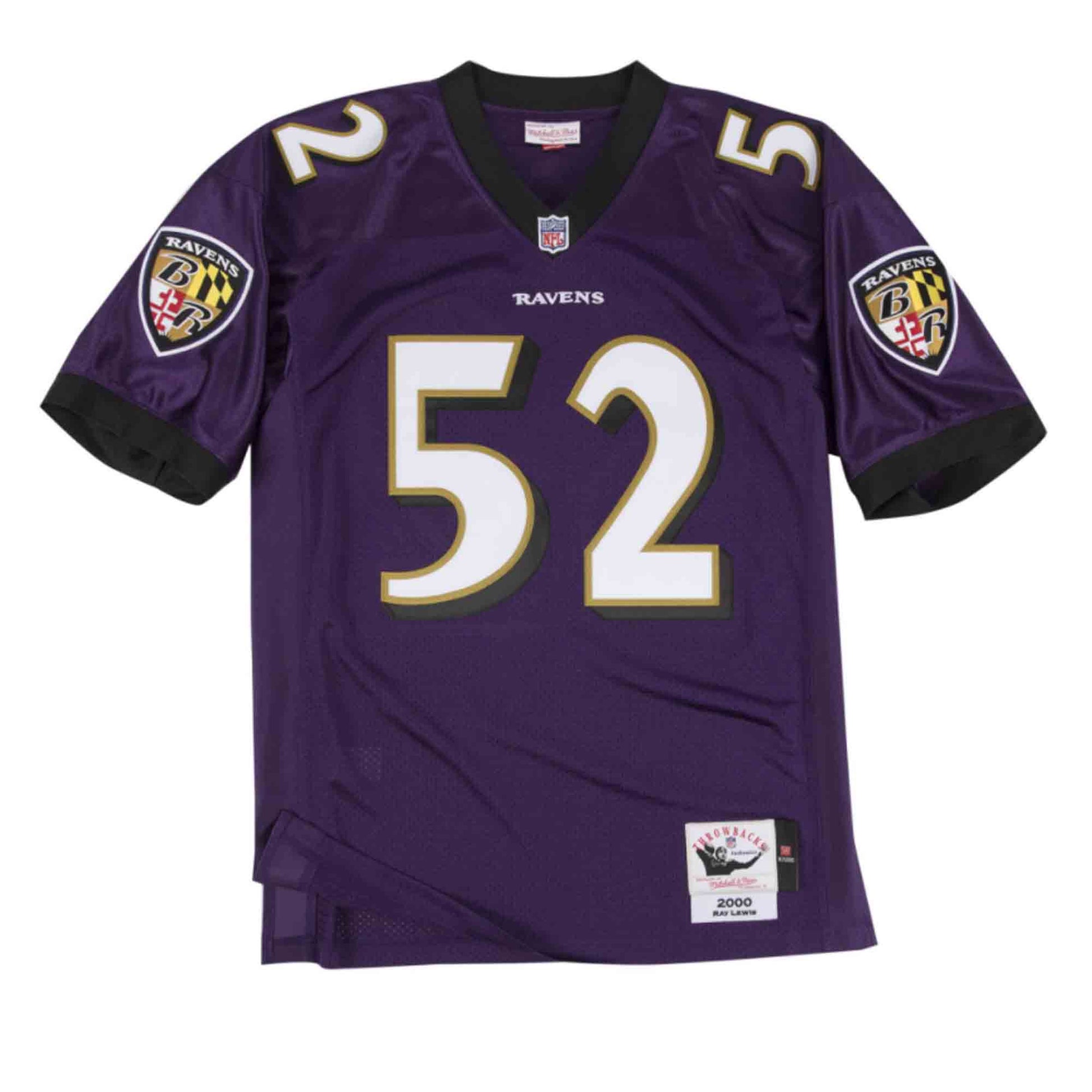 Ray Lewis Baltimore Ravens Purple Authentic #52 Football Jersey