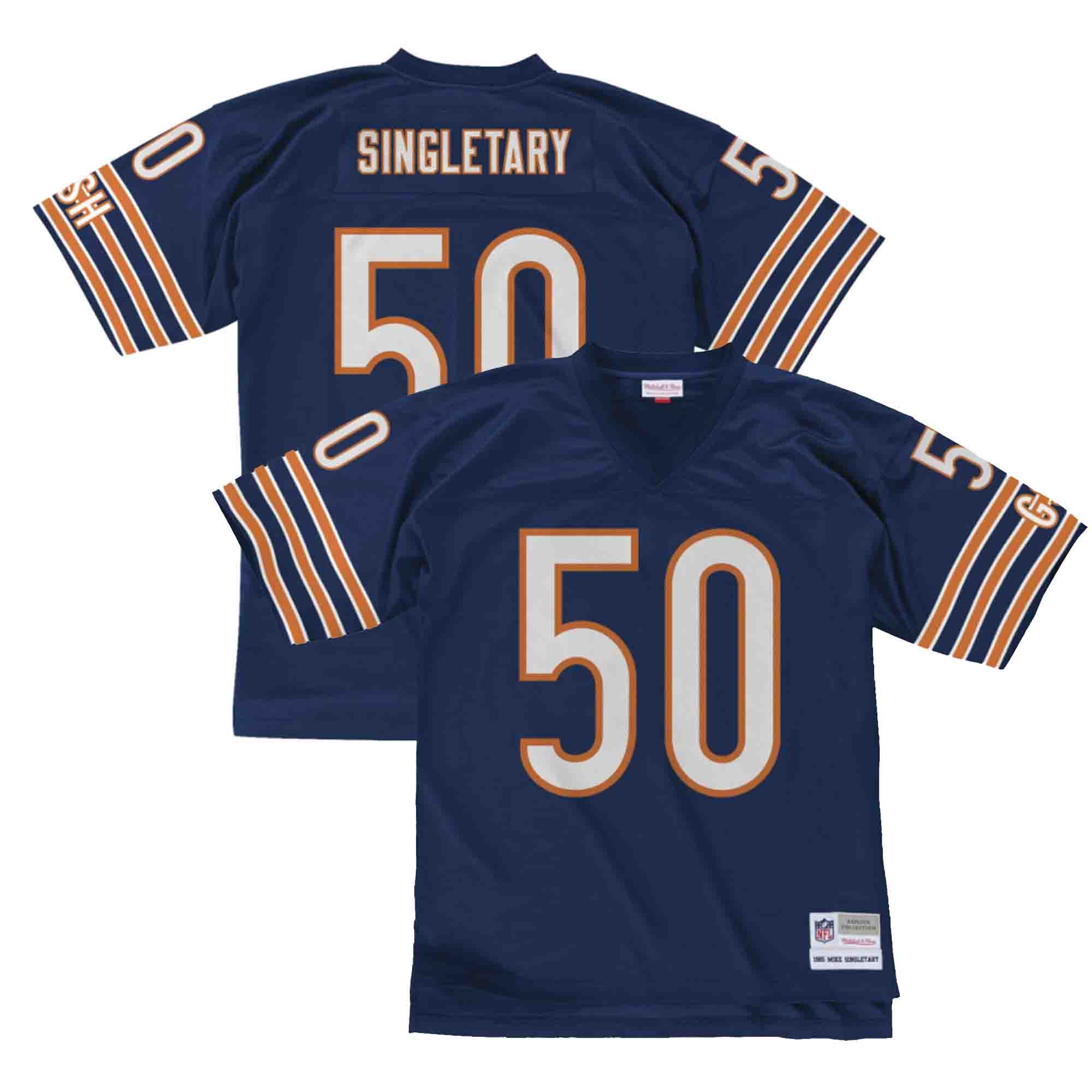 Nike Chicago Bears No50 Mike Singletary White Alternate Men's Stitched NFL Vapor Untouchable Limited 100th Season Jersey