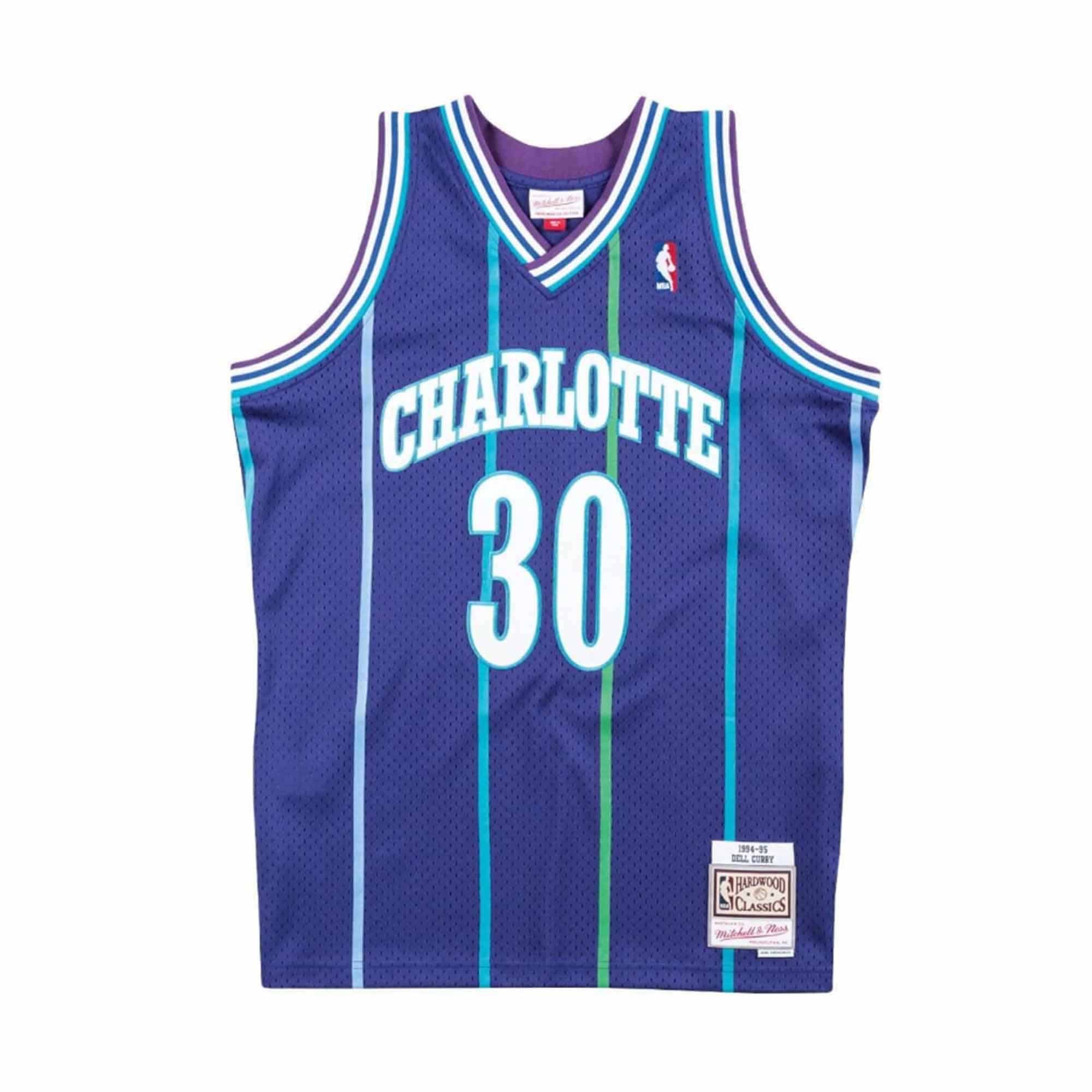 Dell curry signed jersey online