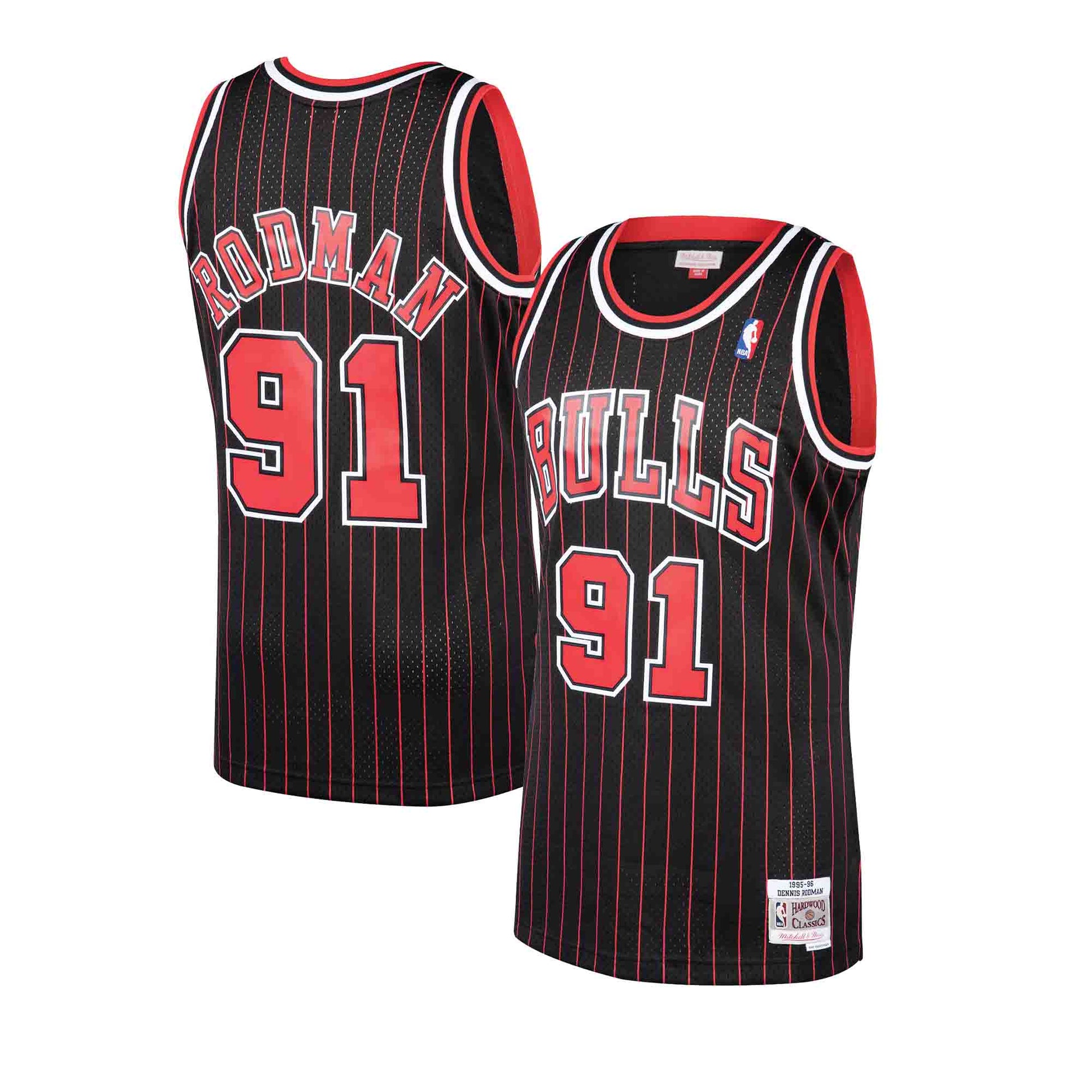  Mitchell & Ness Dennis Rodman 1995-96 Chicago Bulls Replica  Swingman NBA Jersey HWC Basketball Trikot : Sports & Outdoors