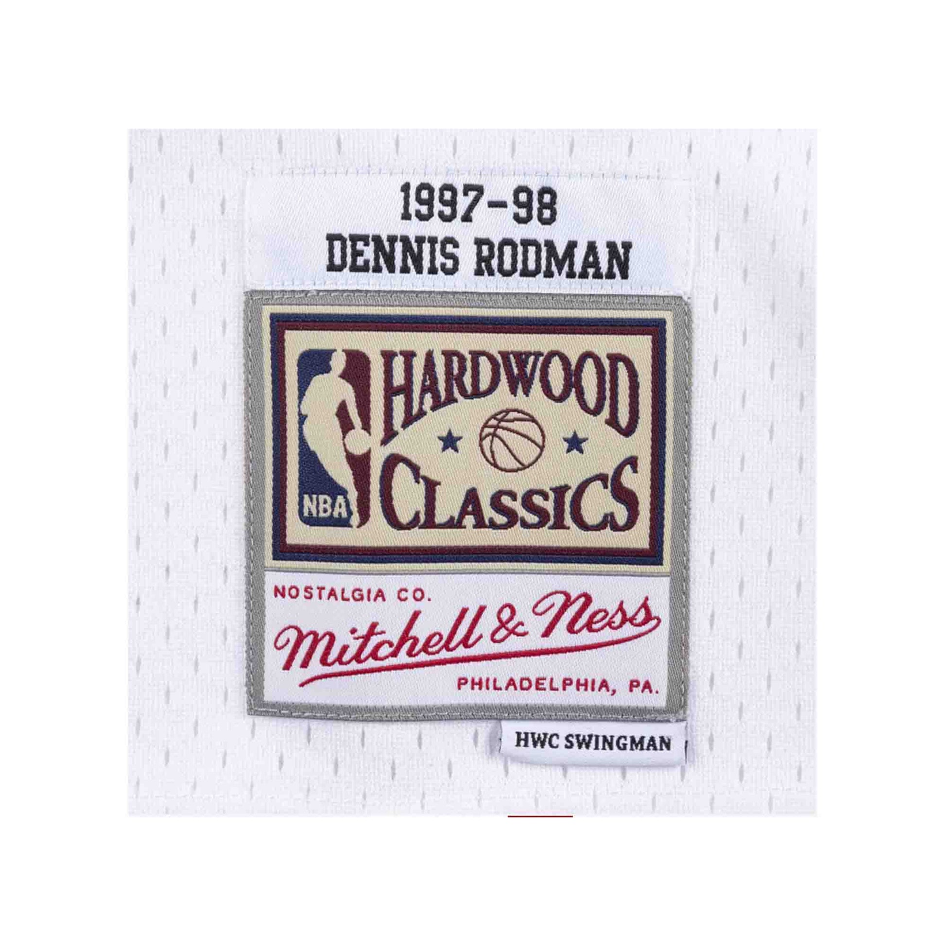 Dennis Rodman Chicago Bulls 97-98 Off Court Hardwood Classic Swingman Jersey