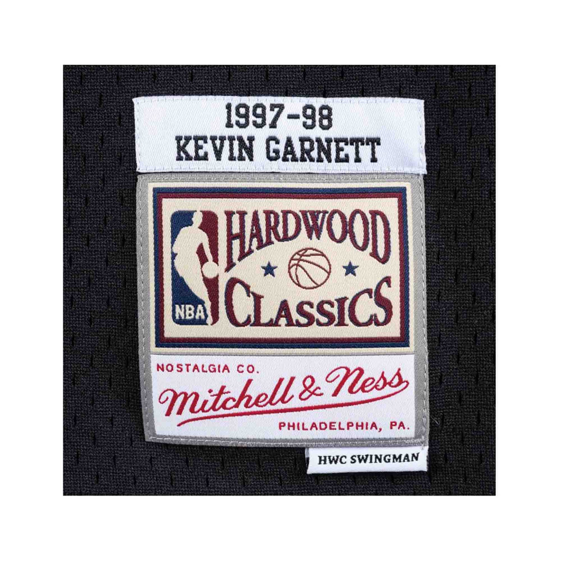 Kevin Garnett Minnesota Timberwolves Mitchell & Ness Hardwood Classics  Swingman Jersey - Black