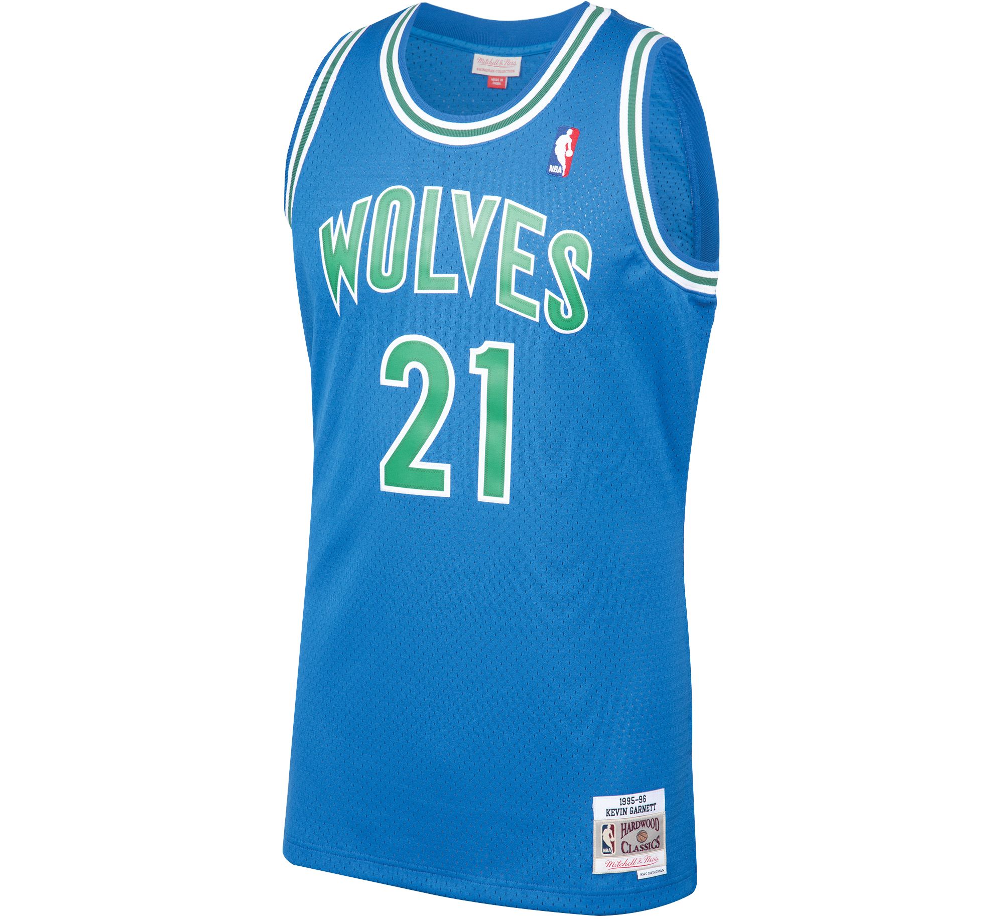 NBA Swingman Jersey Minnesota Timberwolves Kevin Garnett #21