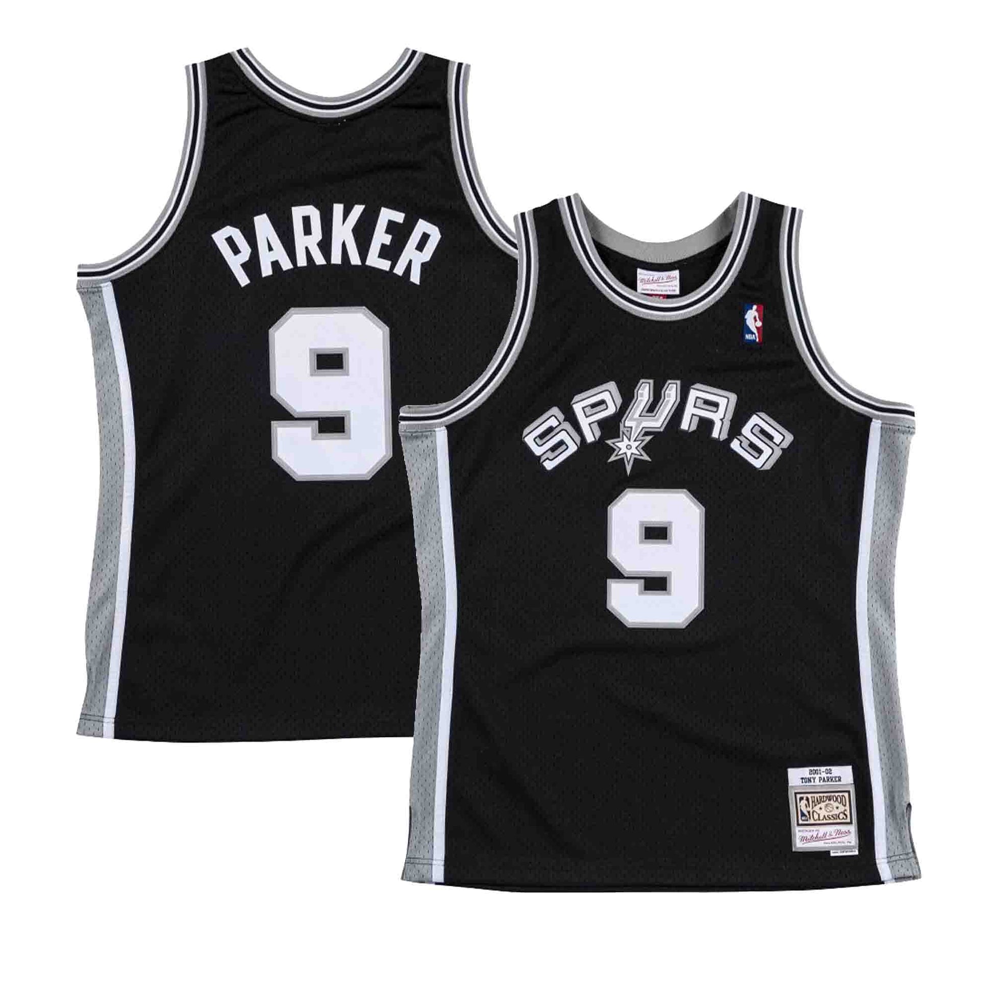 Mitchell & Ness San Antonio Spurs #9 Tony Parker black Swingman Jersey