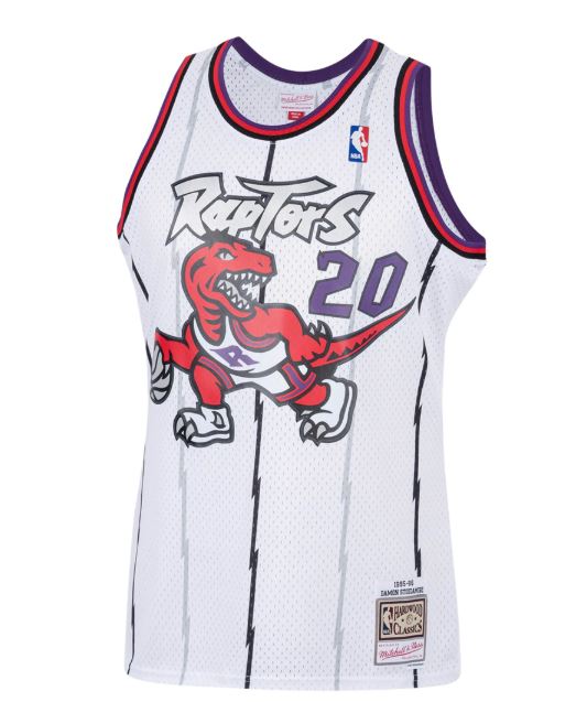 Swingman Jersey Toronto Raptors 1995 Damon Stoudamire #20 White