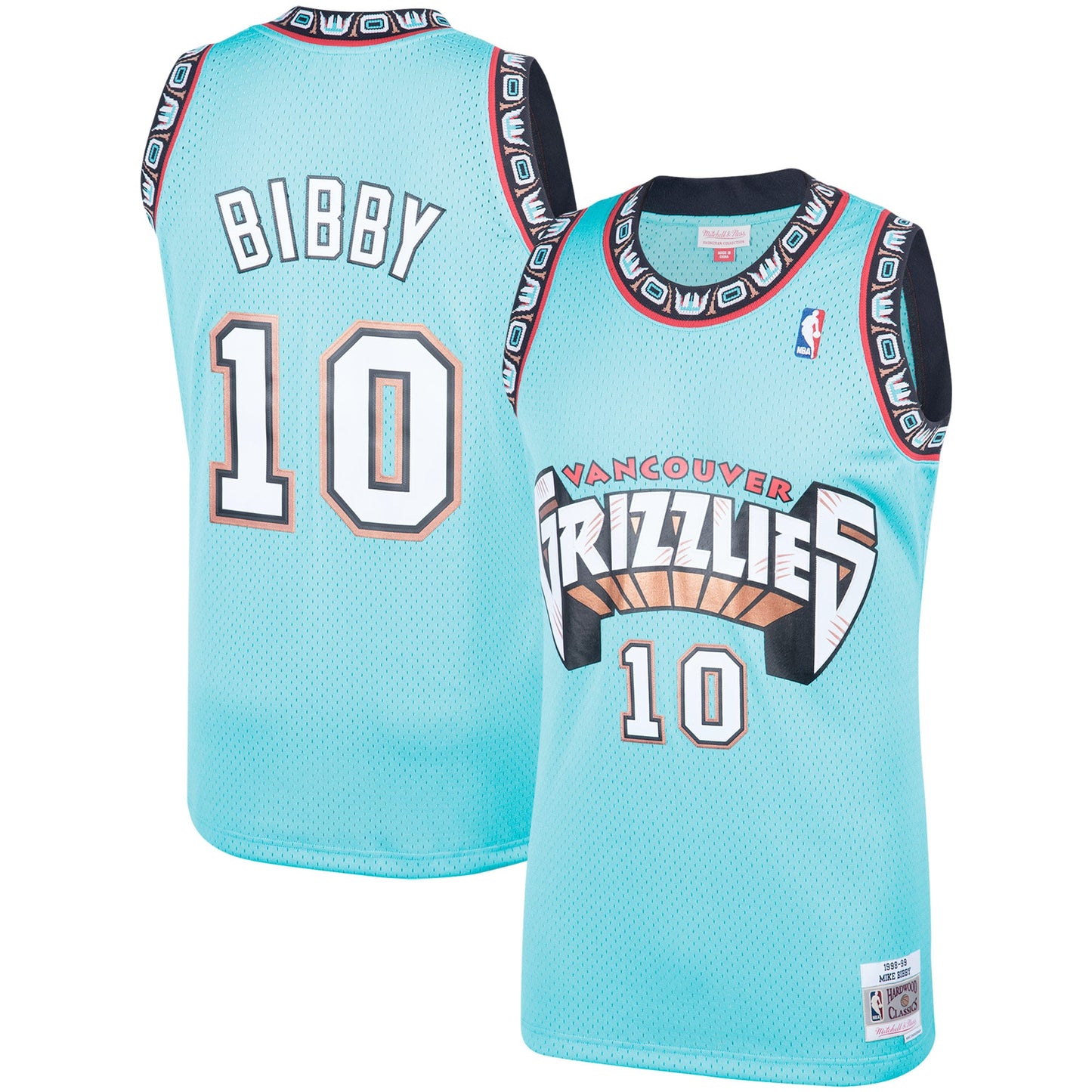 Mitchell and Ness Mike Bibby Vancouver Grizzlies 1998-99 Swingman Jersey Red